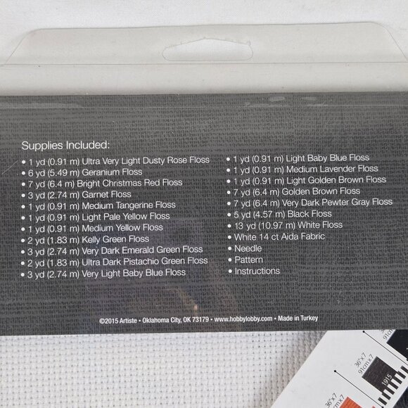 Artiste "Merry Christmas" Counted Cross Stich Kit NWT Fun Hobby Activity Crafts - Picture 8 of 9